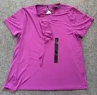 NWT BANANA REPUBLIC Polyester Mauve Short-Sleeve Side Flap Top - Women Medium
