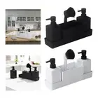 Soap Dispenser with Sponge Holder Stores Sponges Scrubbers with Storage