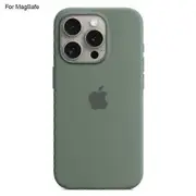 Shockproof Protective Case Cover for iPhone 14 Pro Mobile Phone with MagSafe Liquid Silicone Shell Accessory Green