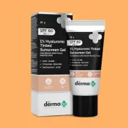 The Derma co 1% Hyaluronic Tinted Sunscreen Gel with SPF 60 PA++++ 30g