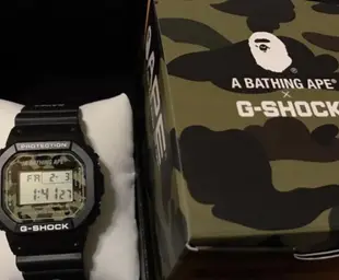 全新 A BATHING APE x G-SHOCK DW-6900 BAPE 聯名 白 夜光 手錶