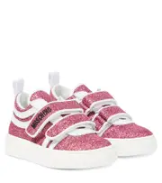 [Moschino Kids] Moschino Kids Glitter sneakers UK 10 pink