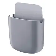 Wall Mounted Storage Box Mobile Cell Phone Remote Control Plug Holder Stand
