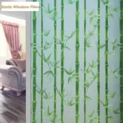 Bamboo Static Window Films Clings Sticker Frosted Opaque Glass Waterproof Modern