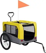 Bicycle Trailer, Pet Stroller, Pet Bike Trailer for Strolling, Pet Trailer for Travel and Storage