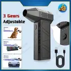 Mini Turbo Jet Fan Electric Air Duster with 3 Gear Adjustable Wind Speed 52m/s