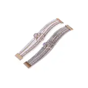 Chic Women Multi-Color Leather Wrap Bracelet Love Heart Charms Magnetic Clasp