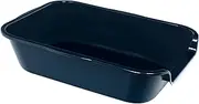 Blaucasa 1 Pack Extra Large Dog Litter Box Pan Tray (ABS Material), Low Entry Jumbo Senior Litter Boxes for Multiple Kitten Big Cats, Pet Safe Indoor Dog Potty (Dark Blue,20" L x15 W)