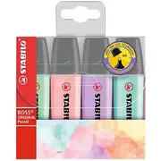Stabilo Boss Highlighter Pastel 4 Pack