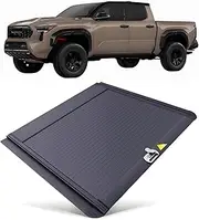 MHXJQY Retractable Hard Truck Bed Tonneau Cover Compatible for Toyota Tacoma 2016-2023 5ft / 6ft Box Bed Cover with Lock Pickup Accessories(6ft Bed Combination Lock)