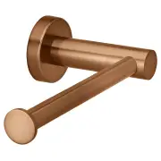 Round Toilet Roll Holder, Lustre Bronze