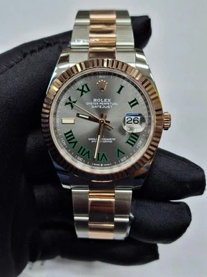 Rolex Wimbledon Oyster Datejust 41 - 2023, Gold/Steel, Automatic