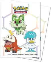 Pokemon - Paldea First Partner ChromaFusion Standard Deck Protector Sleeves & Full View Deck - Combo Pack