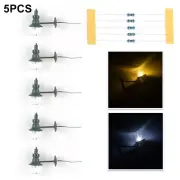 Railway Train LED Street Light Lamps Gauge HO Scale Model Light With Resistance