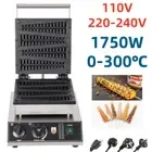 1750W Electric Waffle Pancake Maker Pine Tree Mould Pan Waffle Stick Machine New