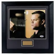 Matt Damon Personally Signed Jason Bourne V2 8 x 10 Photograph Framed