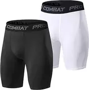 [Towintec] Mens Compression Shorts Sports Running Tights Underwear Athletic Workout Spandex Base Layer Short Biker Basketball