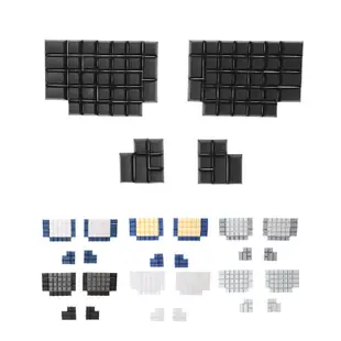 Quu Pbt 鍵帽 DSA 用於 Ergodox 機械遊戲鍵盤 DSA 配置文件的空白鍵帽