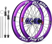 20 Inch BMX Wheelset 406/451 Rims Disc Brake Folding Bikes Wheelset Sealed Bearing Hubs 24/24H Support 7-12 Speed Cassette Quick Release Wheel Set