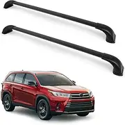 Autekcomma Roof Rack Cross Bars for Toyota Highlander 2014 2015 2016 2017 2018 2019 XLE/Limited & SE/LE, Cargo Racks Rooftop Crossbars Luggage Canoe Kayak Carrier Rack