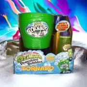 Gazillion Bubble Blower Machine Tornado Blowing Solution Party Toy Green Outdoor