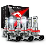 Para For Honda Civic 2006-2015 Combo LED faro + luces antiniebla 6x (for: Honda)