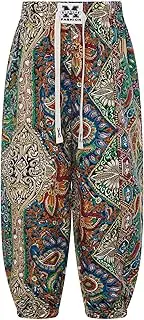 [Aislor] Kids Boys Girls Hippie Harem Pants Dance Bohemian Beach Yoga Boho Baggy Trousers Sport Pilates Bloomers Bottoms