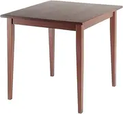 Winsome Wood Groveland Square Dining Table in Antique Walnut Finish