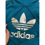 ADIDAS 愛迪達 三葉 長版帽T 洋裝 尺寸34 M