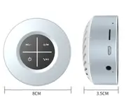 Portable Wireless Bluetooth 4.1 Speaker Outdoor Mini Speaker Plug-in Touch Screen Subwoofer Small Sound Cannon-Grey