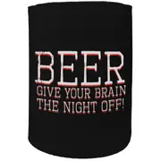 Alcohol Stubby Holder - Beer Night Off - Funny Novelty Birthday Gift Joke Beer Can Bottle Coolie
