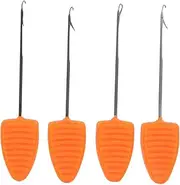 Fishing Hair Rigs Kit, 4PCS Carp Fishing Bait Drill Lure Needle Stainless Steel Rigging Tool Accessory