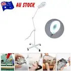 3X LED Magnifying Lamp Light Floor Stand Cyan Lens Magnifier Glass Beauty Salon