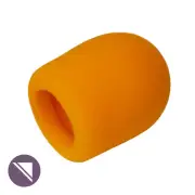 BravoPro WS85 Foam Windsock suits Standard Microphones - Orange