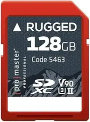 Promaster SDXC 128GB Rugged CINE UHS-II Memory Card V90