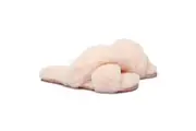 AUSTRALIAN SHEPHERD UGG Women Crossover Fluffy Slides Linty Pink