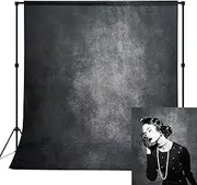 Abstract Black 8x8ft Backdrops for Photoshoot Vintage Grey Photography Backdrops for Portrait Photo Soft Fabric Photo Backdrop Booth Backdrop Parties Background