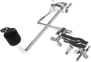 Tadill Cymbal Holder Extension Clamps Arm Cymbal Stand Holder Support Removable L Rod Cymbal Boom Arm Drum Cymbal Arm Cymbal Arm