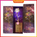 24K FOIL PLATED GOLD LOVELY GALAXY ROSE WITH LOVE BASE BEST