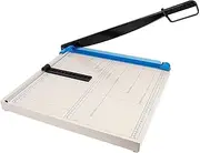 A4 Paper Cutter Stack Paper Trimmer Guillotine 12”Cutting Length with Safety Blade Lock, 12-Sheet Capacity, Offices Accessories