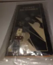 Vintage Travel Pocket Backgammon Game Set Sealed Packaging NOS