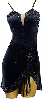 [JRUIA] Latin Dance Competition Dresses Hollow Cha Cha Salsa Performance Skirt Women's Dancing Clothes for Rumba Tango