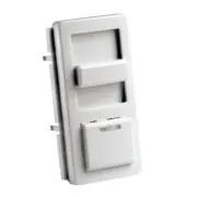 Illumatech Slide Dimmer Switch Faceplate with Locator Light, IPKIT-W, White