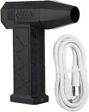 Handheld Brushless Motor Jet Fan 130,000RPM Turbofan 200W High Power Dust Blower Compressed Air Duster Keyboard Cleaning Tool with Type-C Charging Interface Black