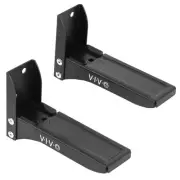 Steel Universal Dual Soundbar Wall Mount L Brackets, Adjustable Extending Spe...
