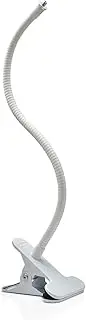 [Holicfun] Flexible Clip Mount with 40cm Gooseneck for Indoor and Outdoor Security Cameras, Compatible with Ring, Blink, Eufy, Google Nest, Wyze, Arlo, Simplisafe and Other Cameras - White