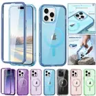 For iPhone 16e 16 15 14 Plus 13 12 11 Pro Max Magsafe Case Shockproof Full Cover