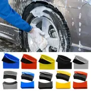 1xTire Contour Dressing Applicator Pads Polishing Sponge Wax Buffing Pads w/ Lid