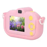 Kids Camera Toys for Ages 3 4 5 6 7 8 9 Boys, Multifunctional Kids Camera, 1080P Video, 2 inch IPS Screen for Vacation, Pink
