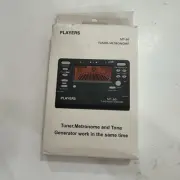 PLAYERS MT-60 Tuner and Metronome Tone Generator New E13